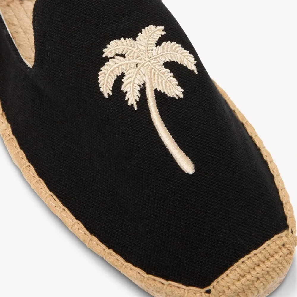 Soludos Black and White Espadrilles